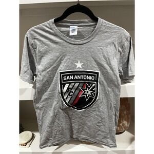 San Antonio Football Club Youth Shirt Gray Size Large- New